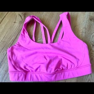 Pink Lulu Lemon Sports Bra